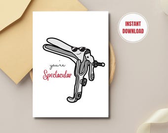 You're Spectacular Card, Labor and Delivery Nurse Thank You (Printable PDF)