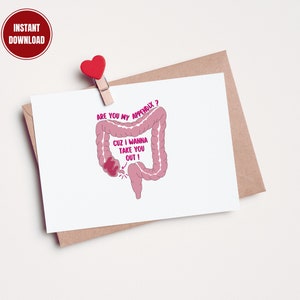 Are you my appendix? I wanna take you out Greeting Card, Gift for Doctor Nurse  Internist, Medical Medicine, Instant Download