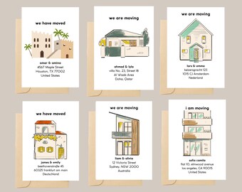 Personalized New Home Moving Announcements: Address Cards (Digital Download)