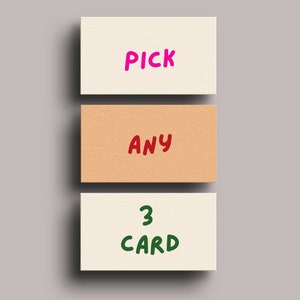Pick Your Own 3 Digital Cards, Custom Printable Gretting Card, Pick Any 3 Digital Prints, Pick Your Own, Instant Download Blank Card