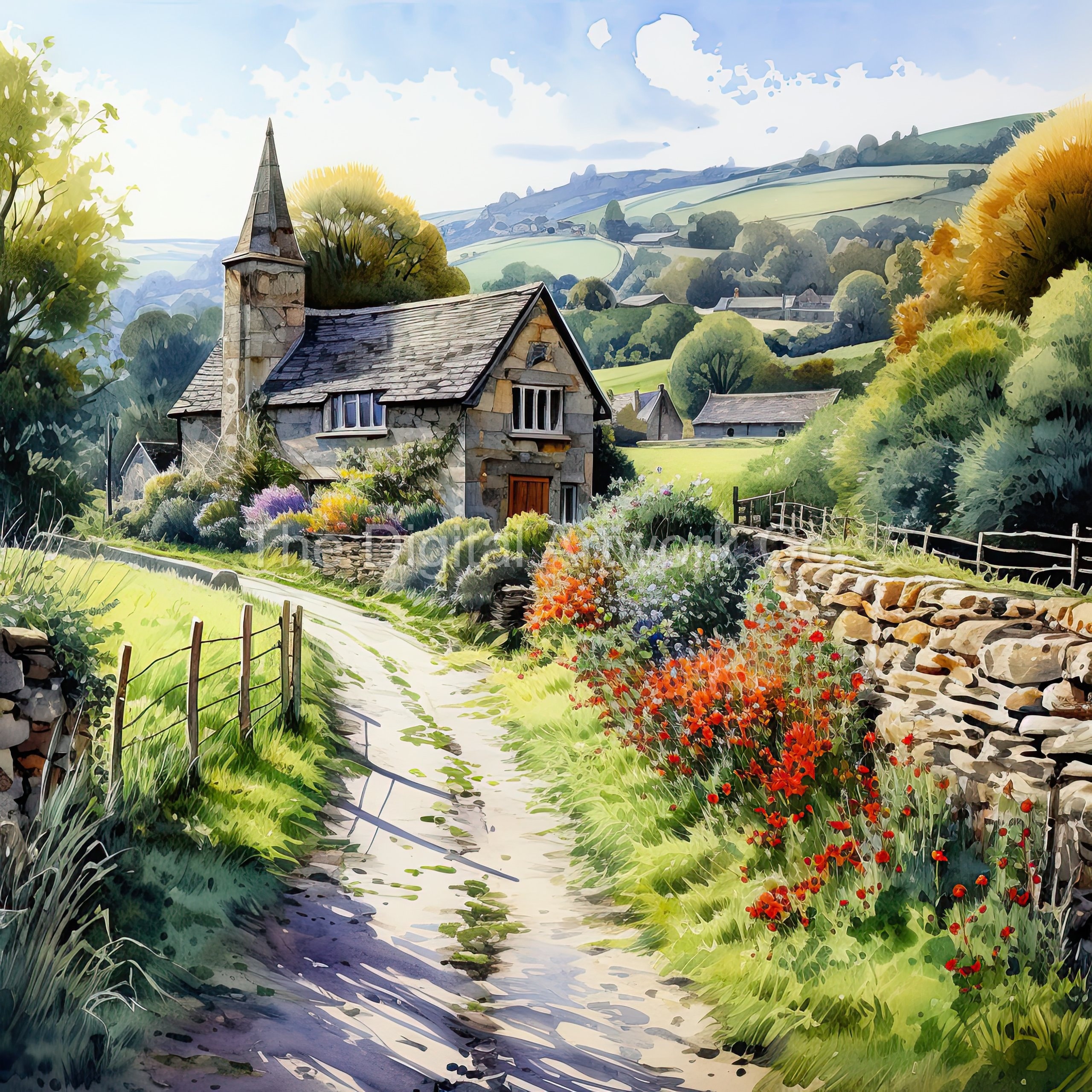 Paisajes De Obras De Arte Inglesas Antiguas Renacimiento Inglés