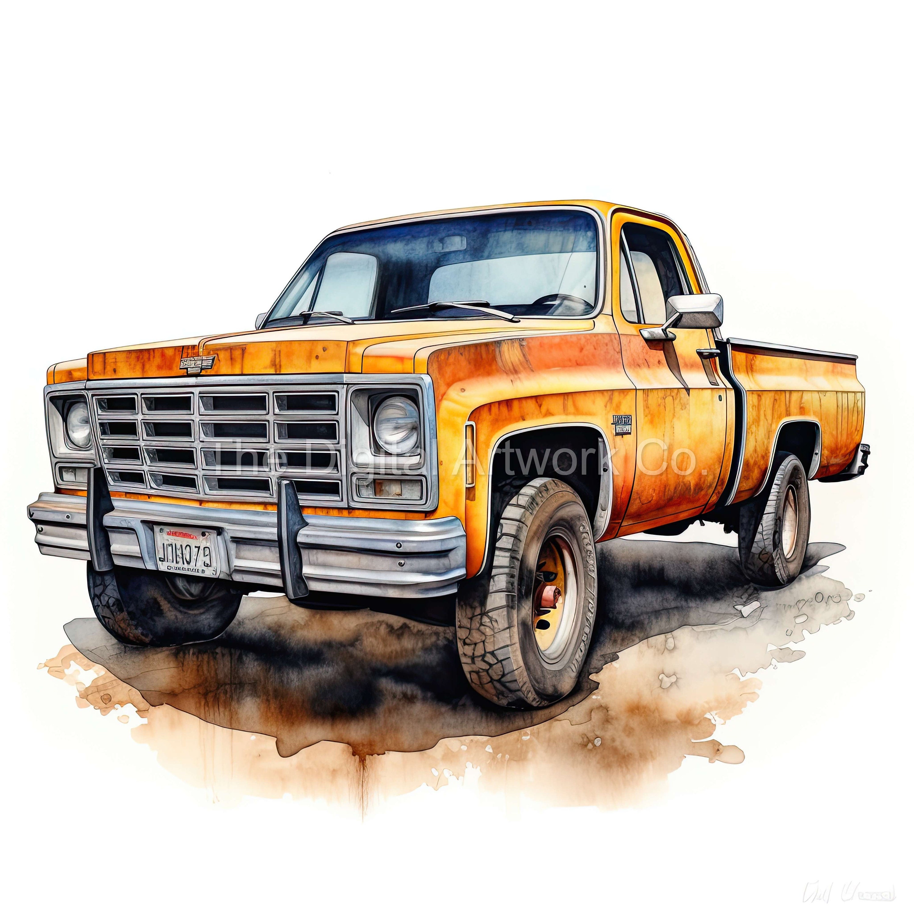 Chevrolet pick up - Etsy.de, حجم الصورة 3000x3000