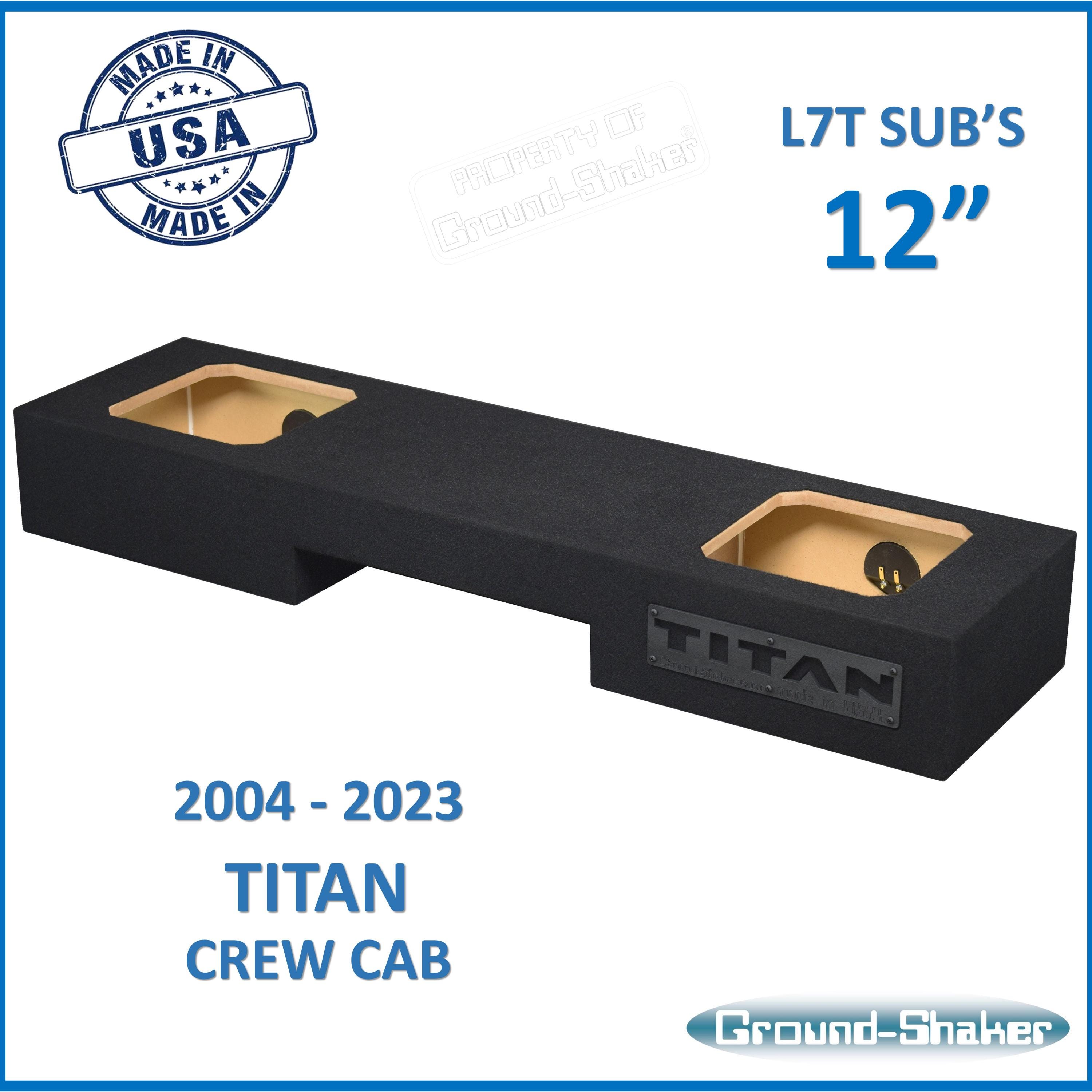 Skar Audio Dual 12" Ported Subwoofer Box Loaded - Fits 2004-2015 Nissan Titan Crew Cab