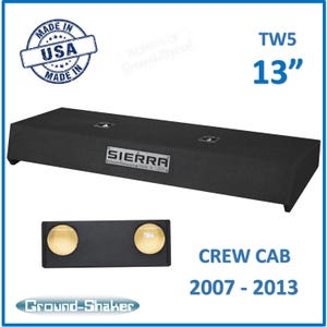 Gmc Sierra Crew-Cab 2007-2013 For 12&quot; JL Audio TW5 Sub Box Subwoofer Enclosure