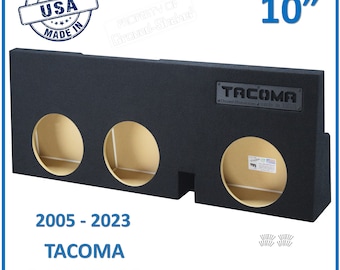 10&quot; Triple Sealed Sub Box Toyota Tacoma Double-Cab 2005 - 2023 10&quot; Triple Dual Sealed Sub Box