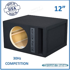 Single 12&quot; Competition Ported Sub Box Single 8&quot; Subwoofer Enclosure Speaker Box