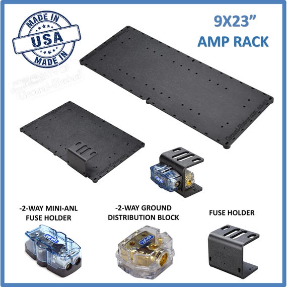 car audio amplifier mount amp to subwoofer box