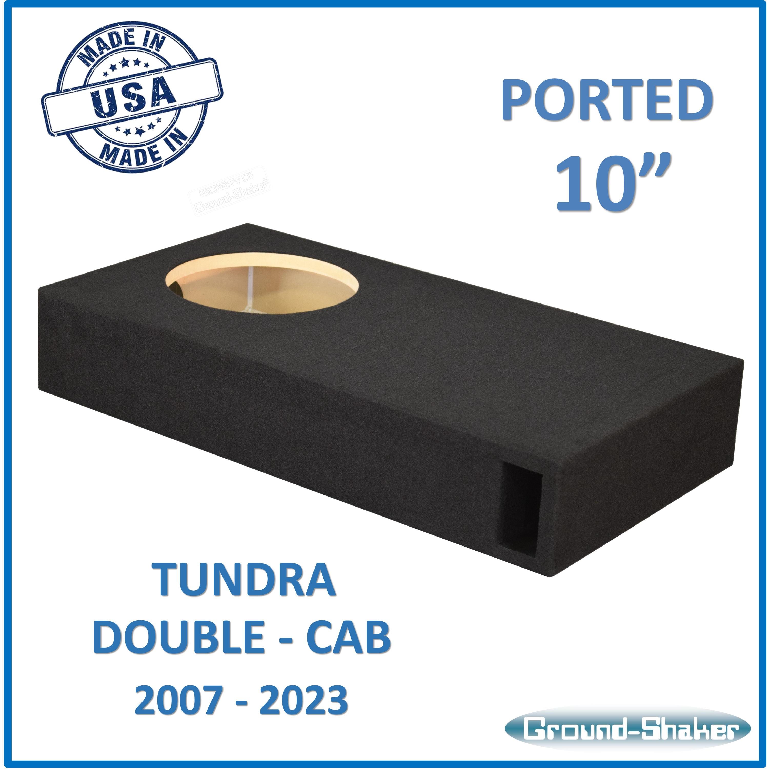 Megabass Subwoofer Box For Toyota Tundra Crew Cab 2014-2021 – Ported, 2x10" Woofers, Behind Seat Fit