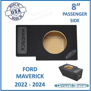 Ford Maverick 2022 - 2024 8&quot; Single Sub Box PASSENGER SIDE Subwoofer Enclosure