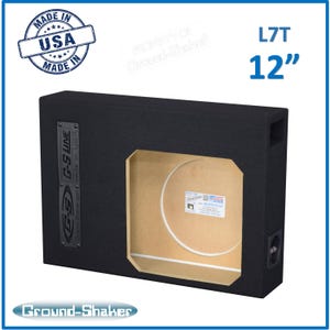 12&quot; Single Ported Sub Box Slim L7T Subwoofer Enclosure Ground Shaker Car Audio