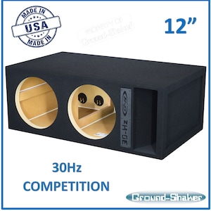 12&quot; Dual Competition Ported Vented Sub Box Dual Subwoofer Enclosure Competition