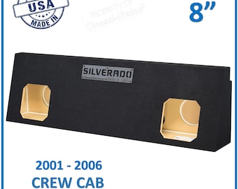 Chevy Silverado Crew Cab 2001-2006 8&quot; Dual Sealed Solo Baric Sub Box Subwoofer Enclosure