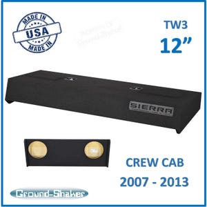 Gmc Sierra Crew-Cab 2007-2013 For 12&quot; JL Audio TW3 Sub Box Subwoofer Enclosure