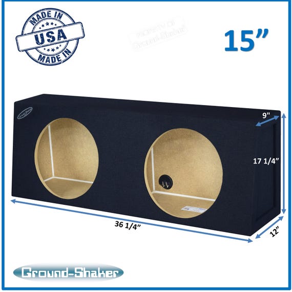 15インチ デュアル密閉サブボックス サブウーファーエンクロージャ