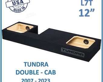 2007-2023 Toyota Tundra Double-Cab 12&quot; L7T Sealed Sub Box Subwoofer Enclosure