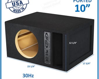 thumbnail image 2 of Mega Bass Single 12" Heavy Duty Series Vented Subwoofer Box – Ported Enclosure, Made In USA 2 of 2