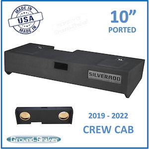 Chevy Silverado 2019-2023 Crew Cab 10&quot; sub box subwoofer Gehäuse Car Audio