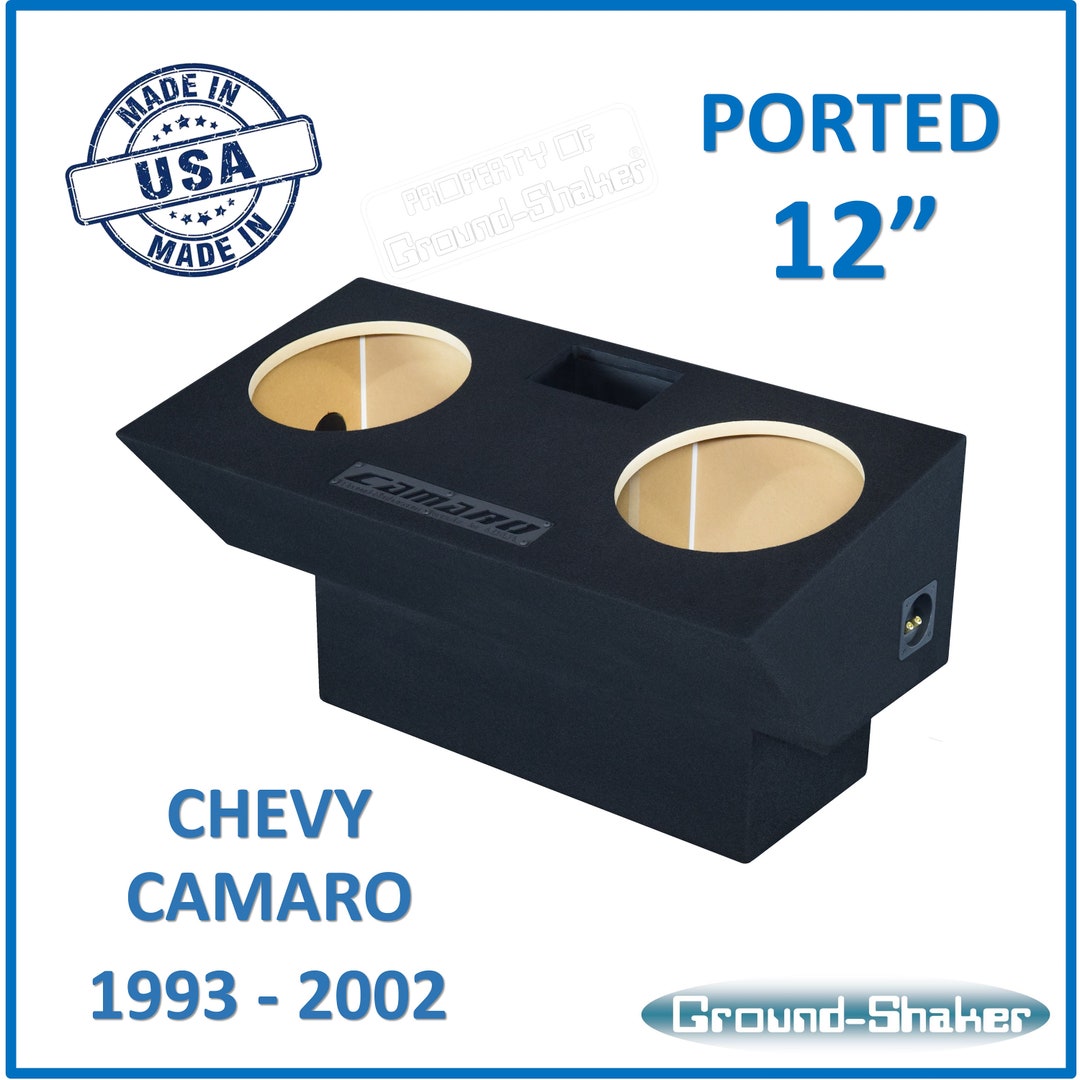 Harmony Audio 10" Subwoofer Box & Sub For 1993-2002 Chevy Camaro Coupe - Driver Side Enclosure, 500W Peak, Sealed Box