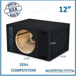 12&quot; Single Ported / Vented Sub Box Subwoofer Enclosure Speaker Box 32Hz