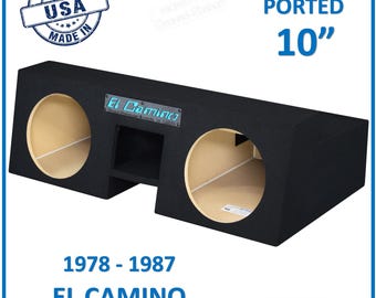 Chevy El Camino 1978-1987 10&quot; Dual Ported Sub Box Subwoofer Enclosure 10&quot; Box