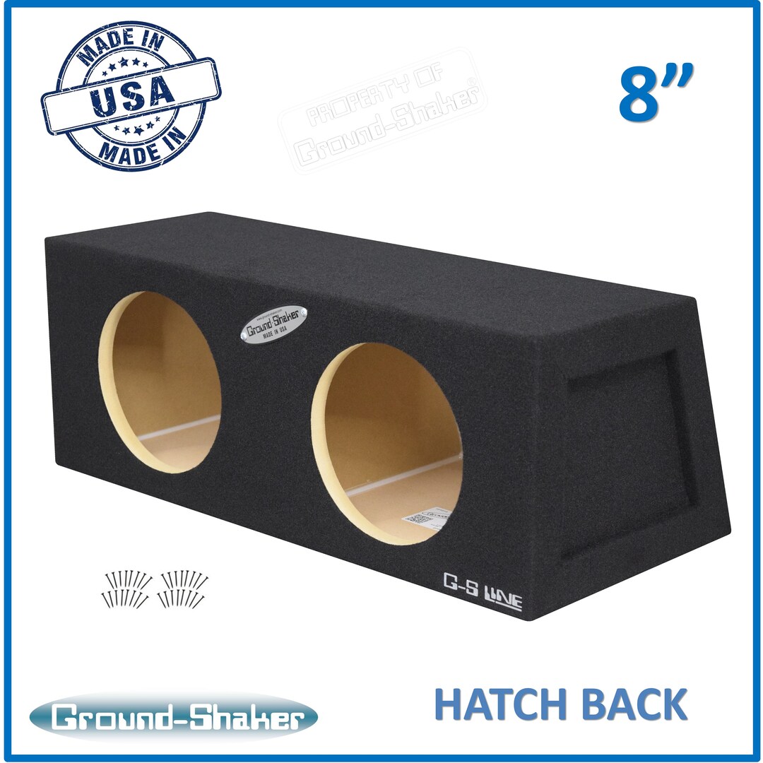 8 Dual Sealed Midsize Hatchback Sub Box Ground Shaker Subwoofer
