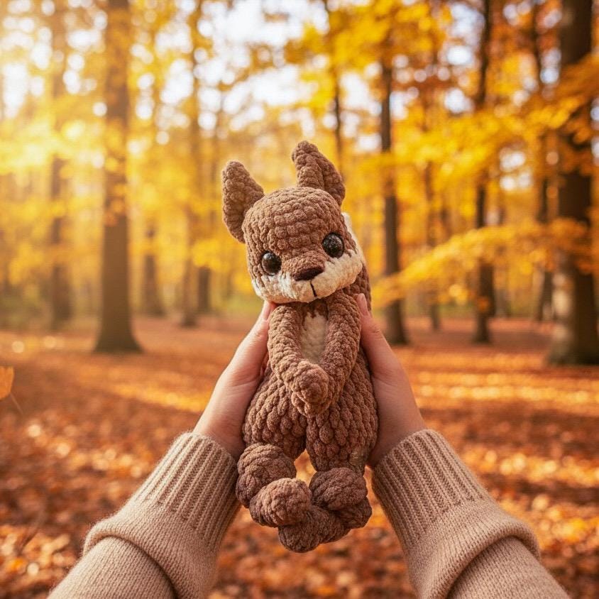 Peluche Scoiattolo Del Bosco Cornelissen - 16 Cm Di Morbido Amore - Marrone