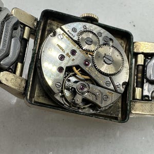 Vintage Working Art Deco Benrus 17 Jewels 10k Rolled Gold Plate Men's Watch Tank 25mm image 9