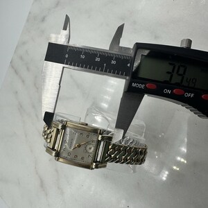 Vintage Working Art Deco Benrus 17 Jewels 10k Rolled Gold Plate Men's Watch Tank 25mm image 8