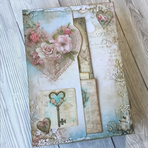Shabby Valentine Ephemera Box | Decorative Gift Box for Junk Journals ...