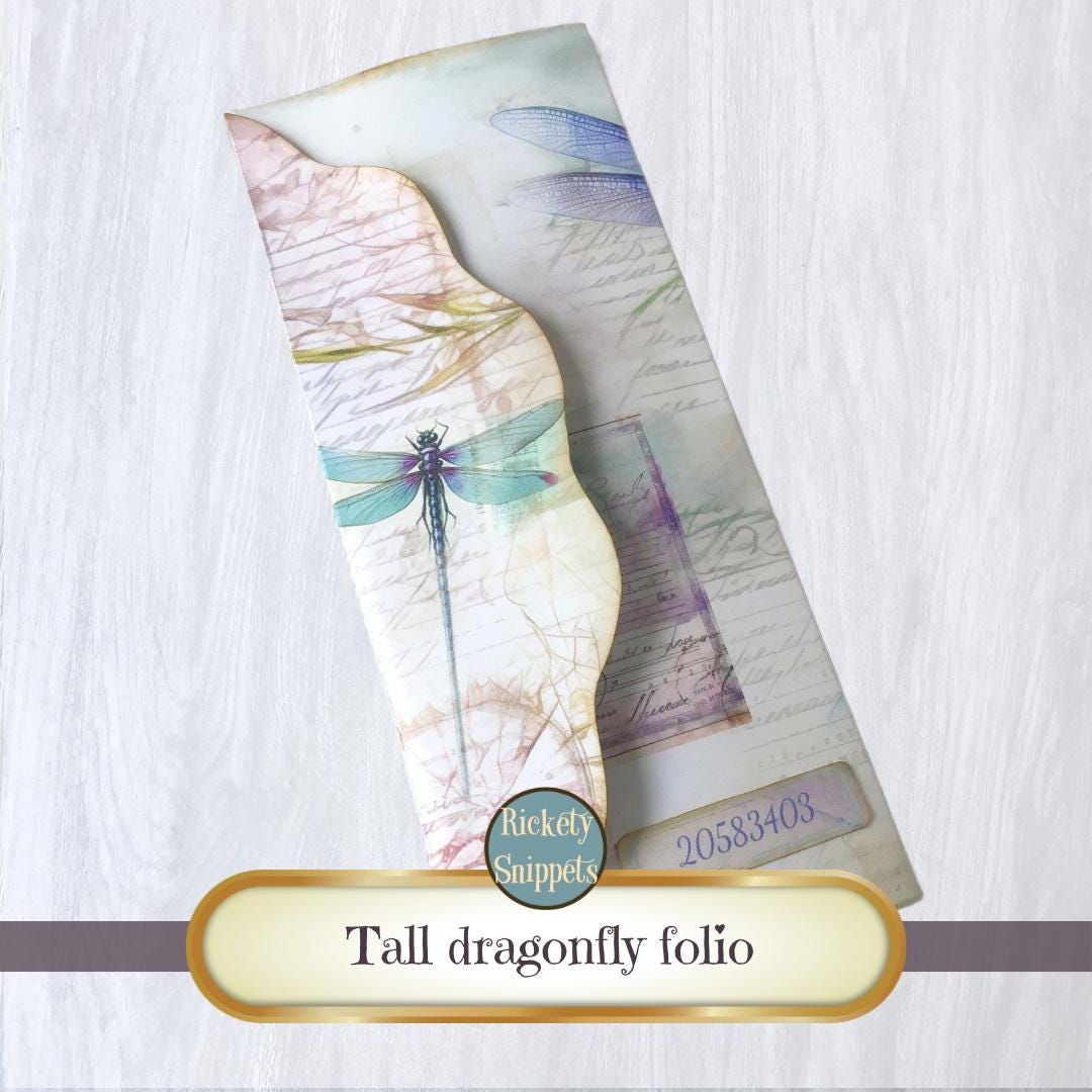 Dragonfly Printable Folio Kit, Dragonfly Junk Journal Digital Printable ...