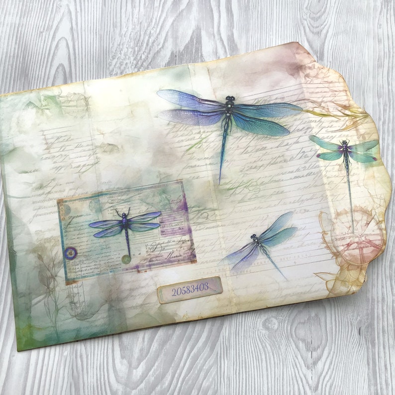 Dragonfly Printable Folio Kit, Dragonfly Junk Journal Digital Printable ...