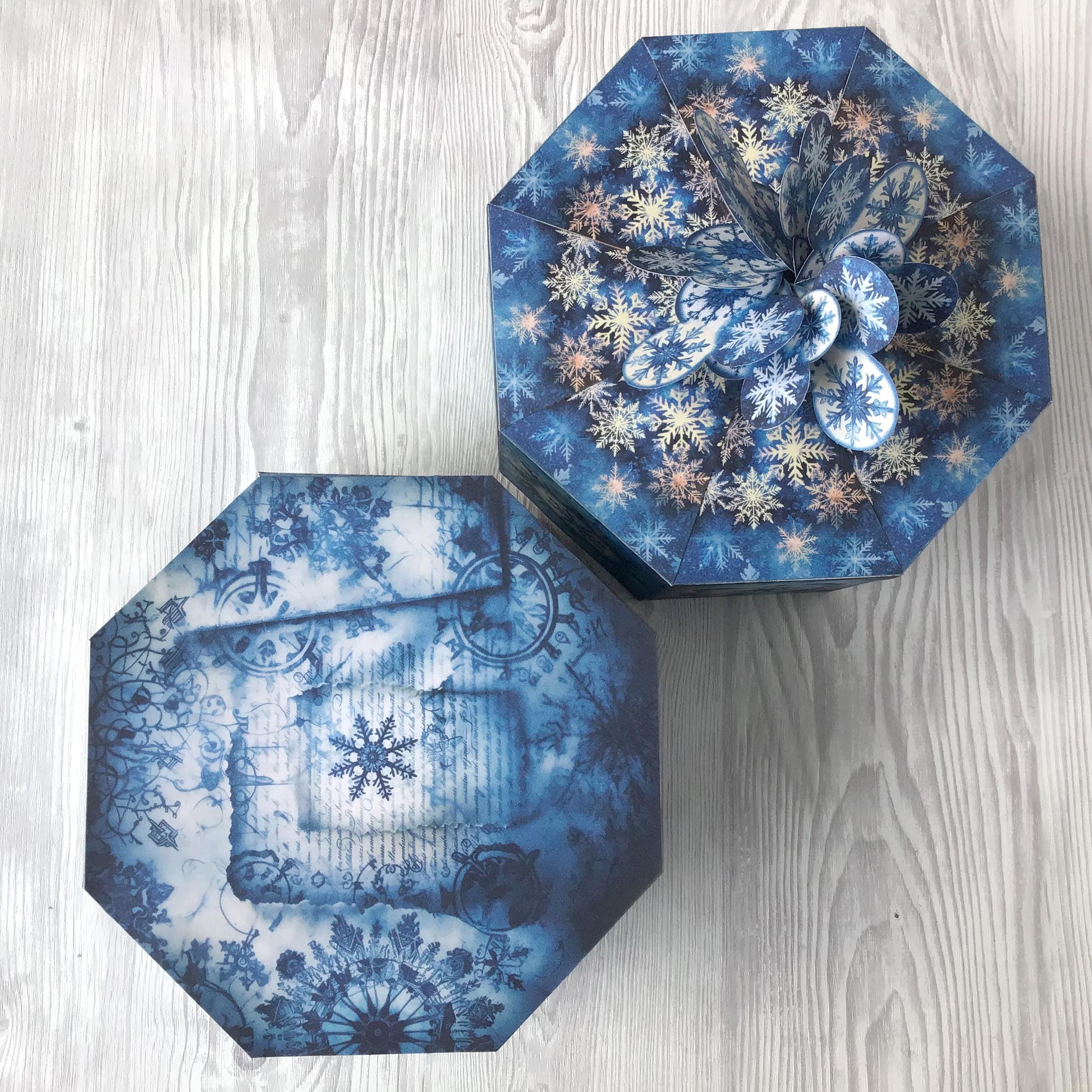 Ice Box Pattern Snowflake Box, Printable Box Pattern, Printable Christmas Gift Box ...