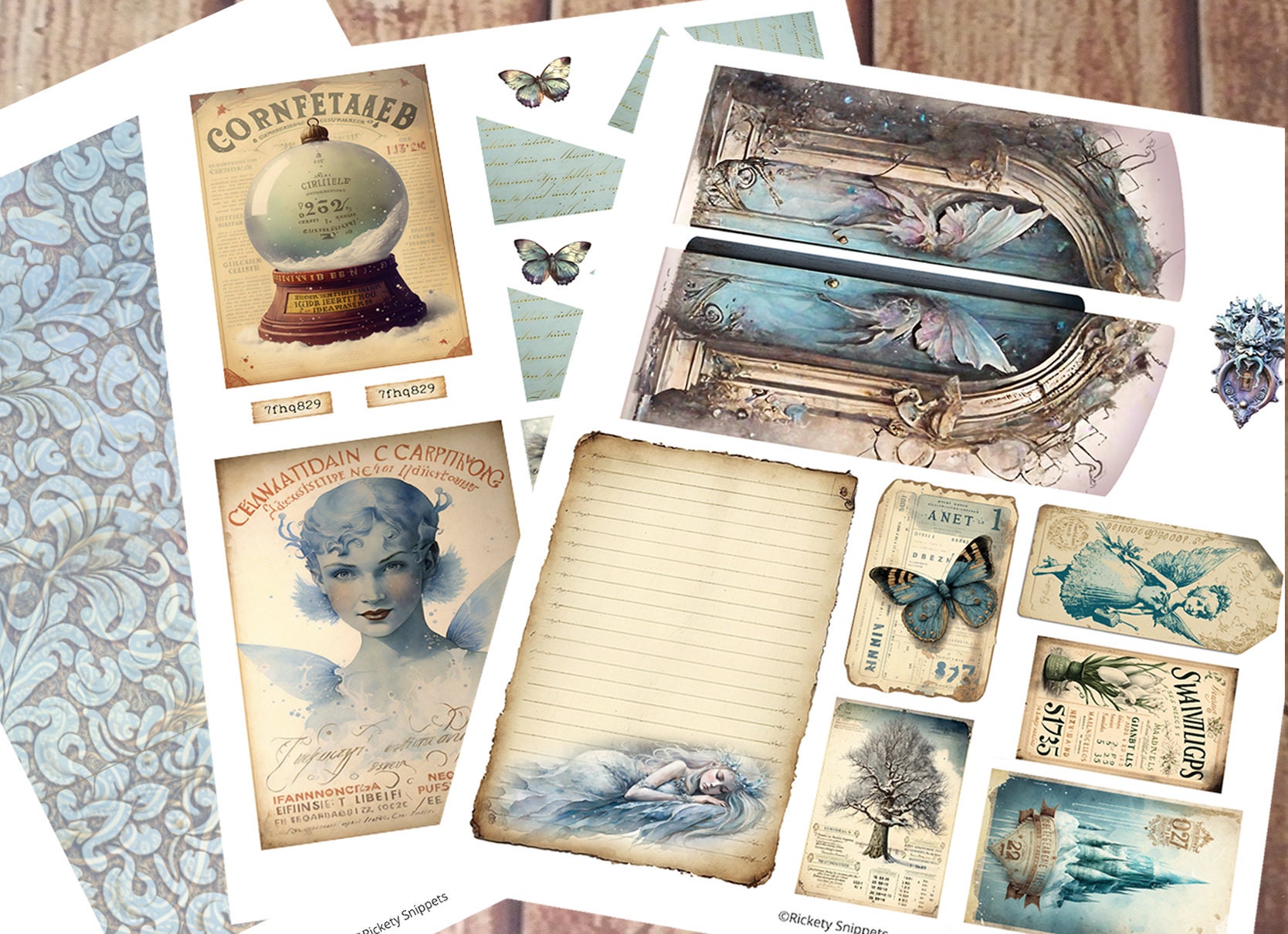 Fairy Junk Journal Kit, Junk Journal Folio Kit, Fantasy Junk Journal ...