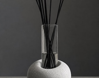 Kiezelrietverspreiderset | Moderne stenen diffuser, minimaal interieur