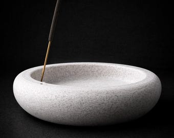 Wierookhouder | Minimalistisch decor asopvangbak | 3D-geprint stenen decor
