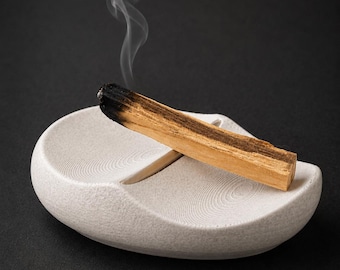 Palo Santo Dish with Brass Resting Shelf