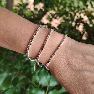 Sterling Silver Bracelet - FREE Handmade Gift - Balls Bracelet - Womens Bracelet - Mens Bracelet - Womens Gift - Mens Gift - Birthday Gifts