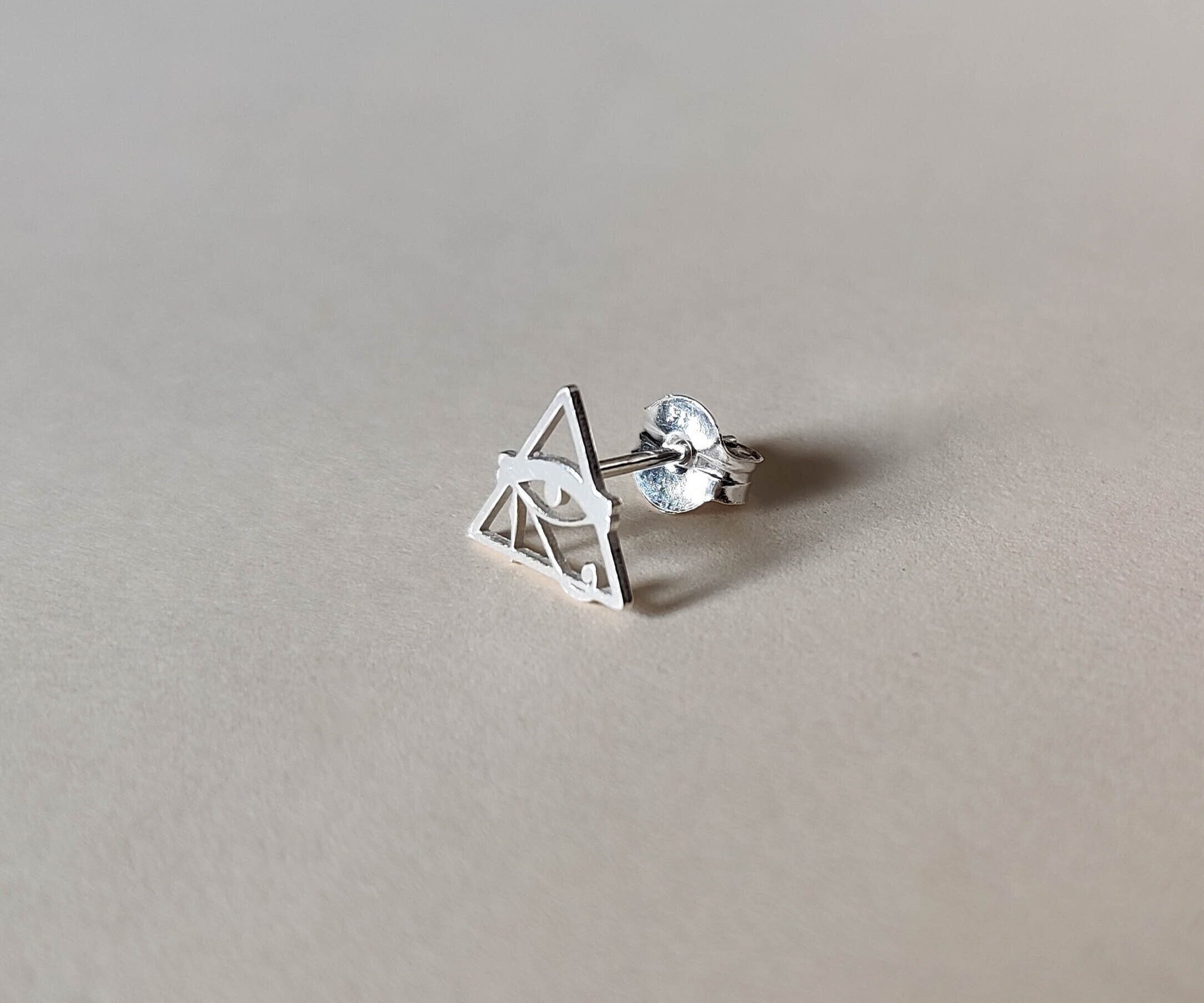 Boucles D'oreilles Oeil De Ra En Argent 925 - Neuf Avec étiquettes - Style égyptien