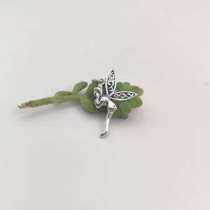 Fairy Sterling Silver Charm + FREE Random Charm - Nymph - Sprite - Mythical - Sylph - Pendant - Necklace - Womens Jewelry