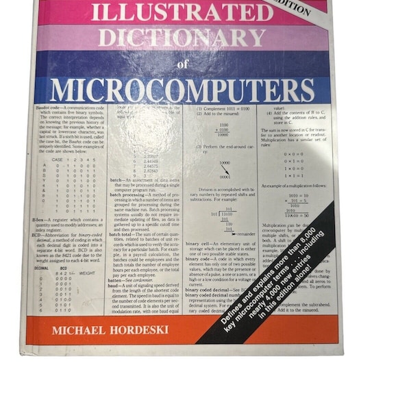 Titel: Illustrated Dictionary of microcomputers 2e editie auteur Michael Hordeski jaar 1986