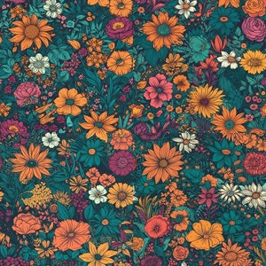 Summer Sunflowers Digital Pattern Papers
