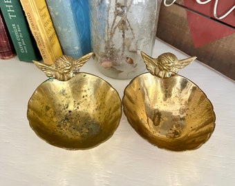 brass angel trinket dish, sold separately