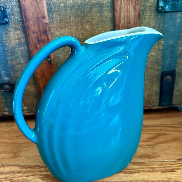 Turquoise, vintage Hall pitcher