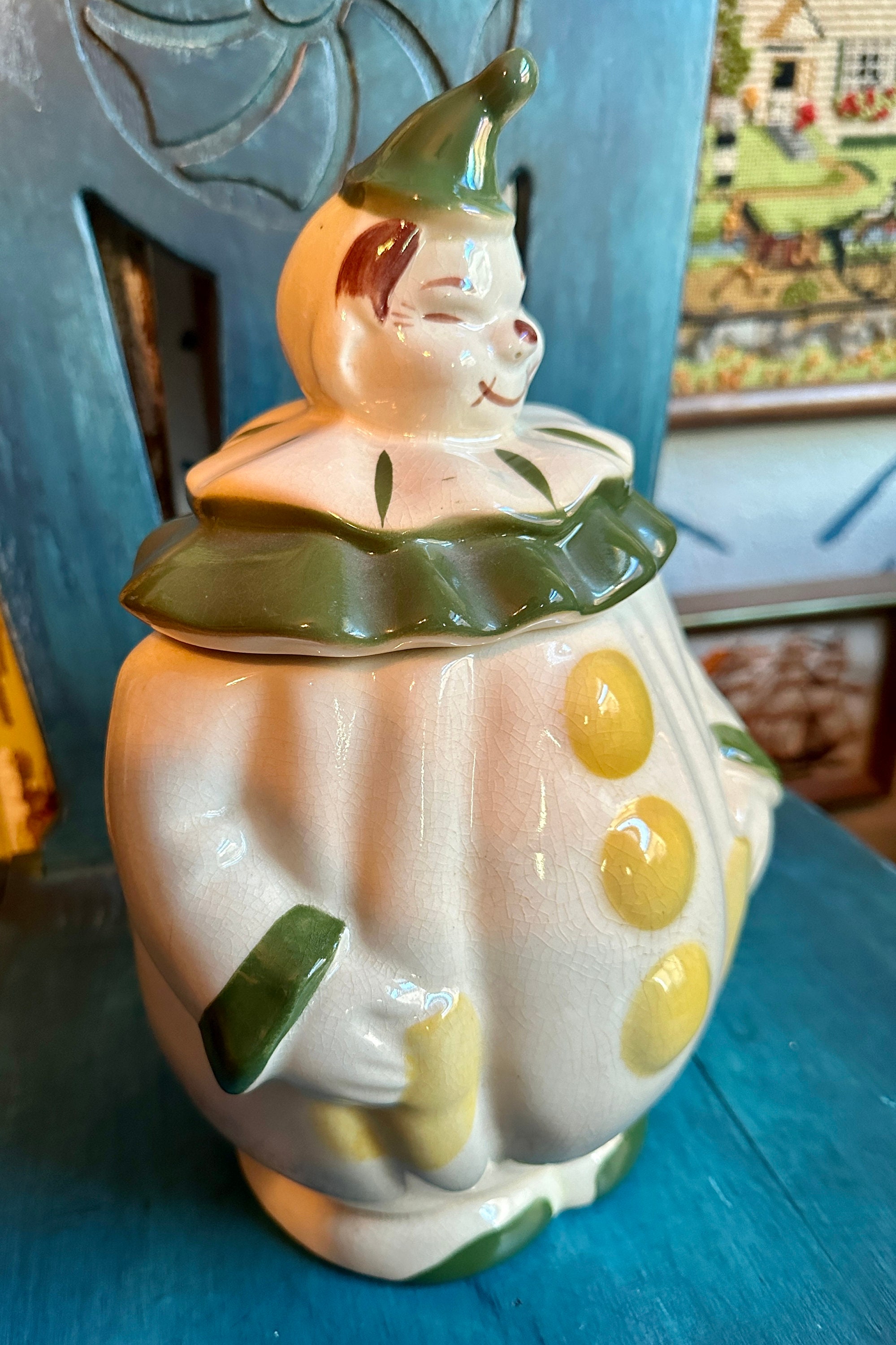 Vintage Clown Cookie Jar