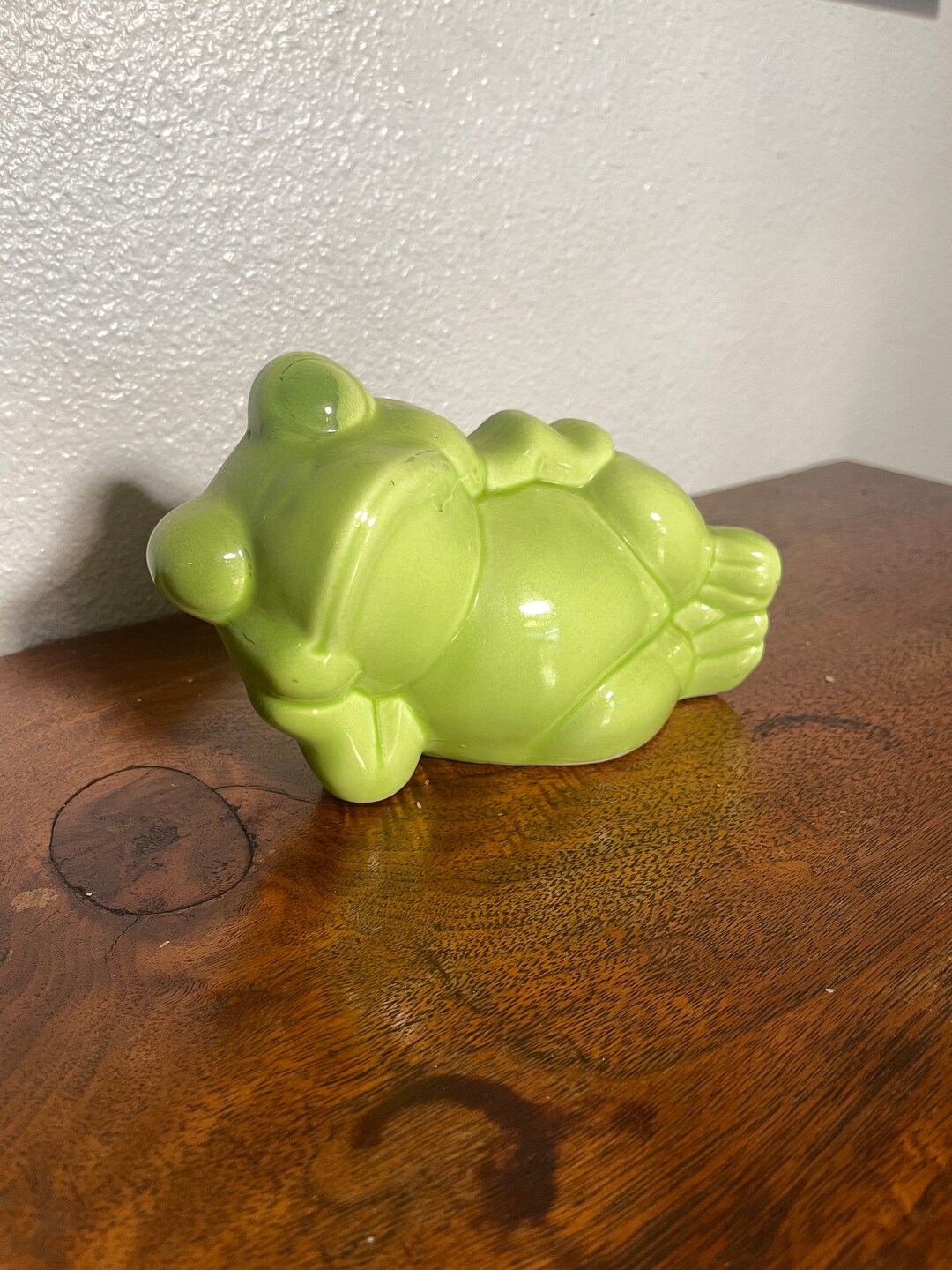 Vintage Ceramic Frog Vase, Planter Etsy
