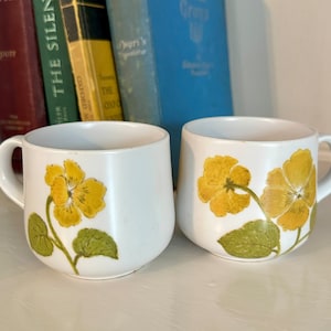 nortake progression yellow floral mug set