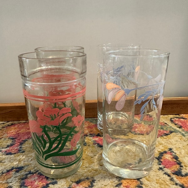 Sold separately Vintage glassware, pink