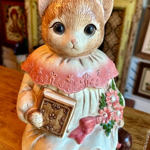 vintage cat cookie jar