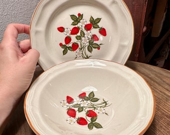 Sold separately, stoneware, strawberry bowl and small plate