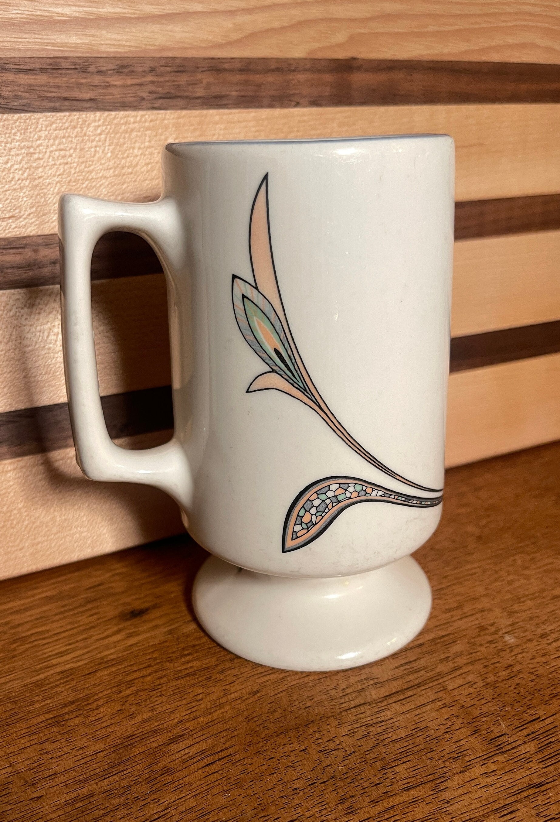 Vintage mid century style mug